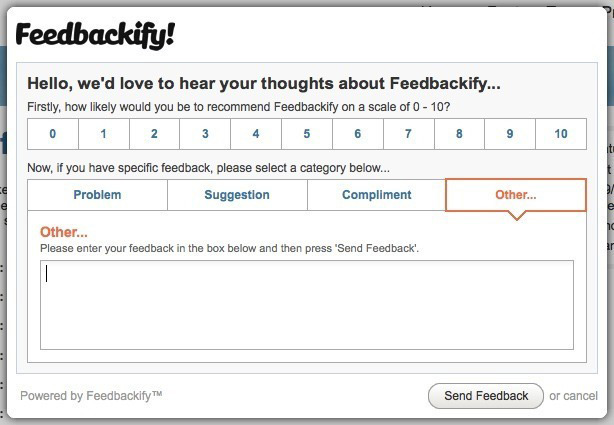 Feedback Form Example