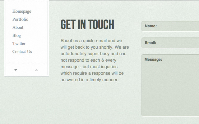 Contact Form Example