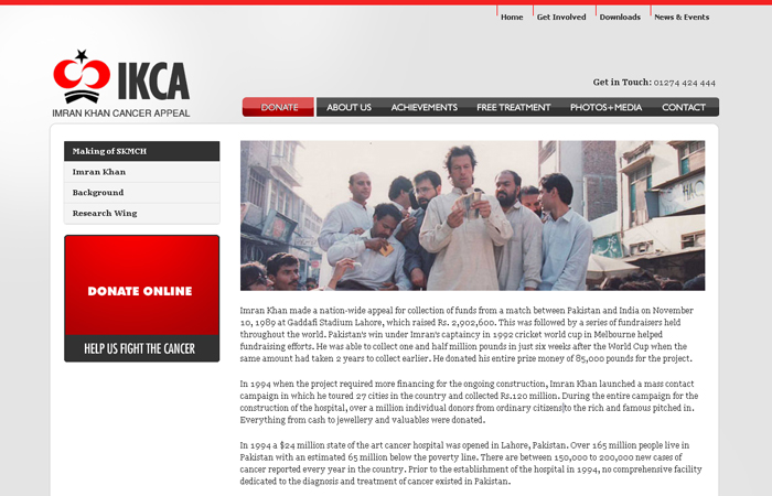Imran Khan Cancer Appeal