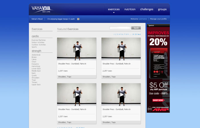 VayaViva Fitness Portal