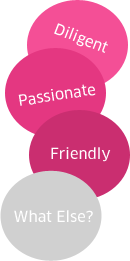Diligent - Passionate - Friendly