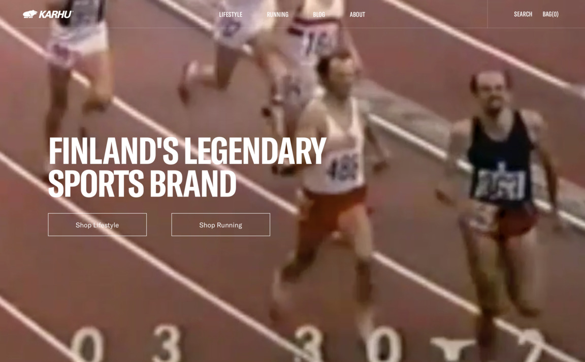 Web Design Inspiration - Karhu