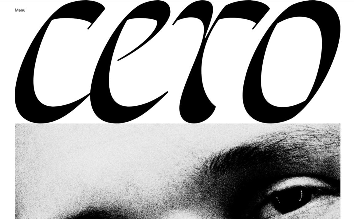 Web Design Inspiration - Cero Magazine