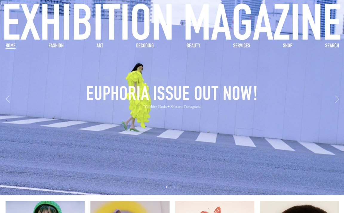 Web Design Inspiration - Exhibition Magazine