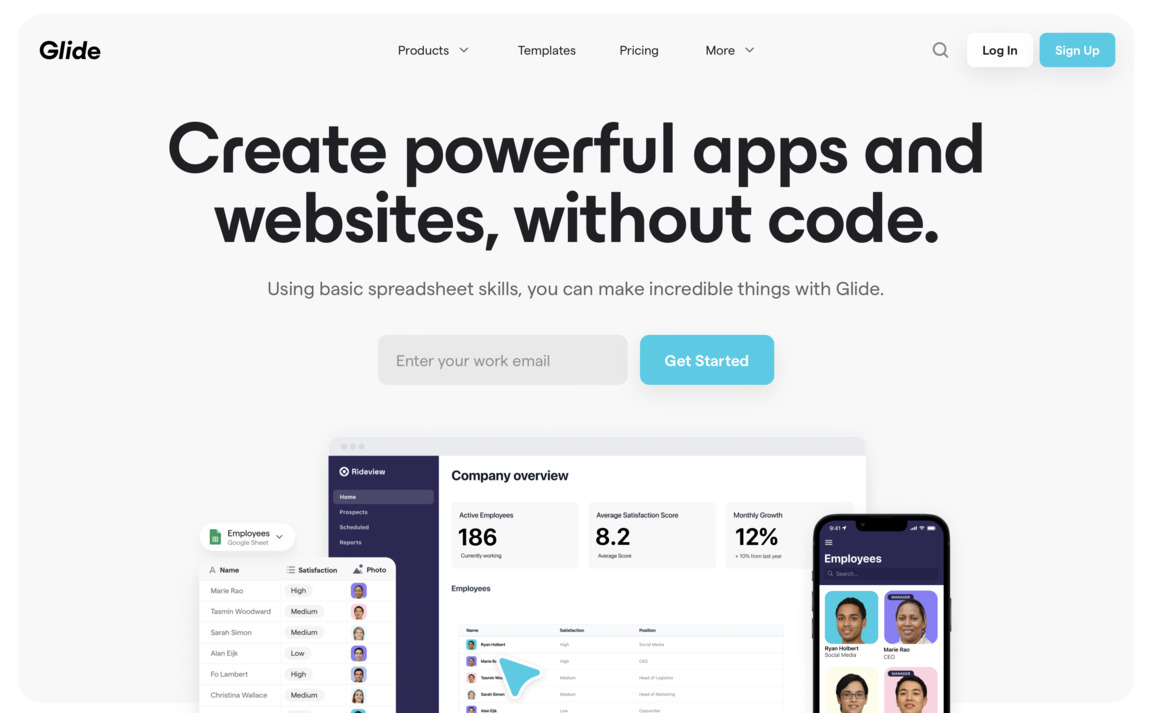 Web Design Inspiration - Glide
