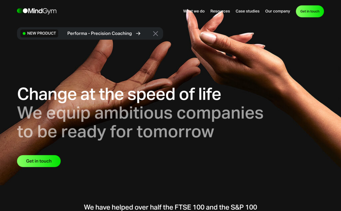 Web Design Inspiration - MindGym