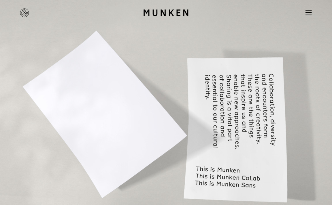 Web Design Inspiration - Munken CoLab