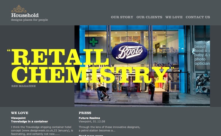 Web Design Inspiration - Household