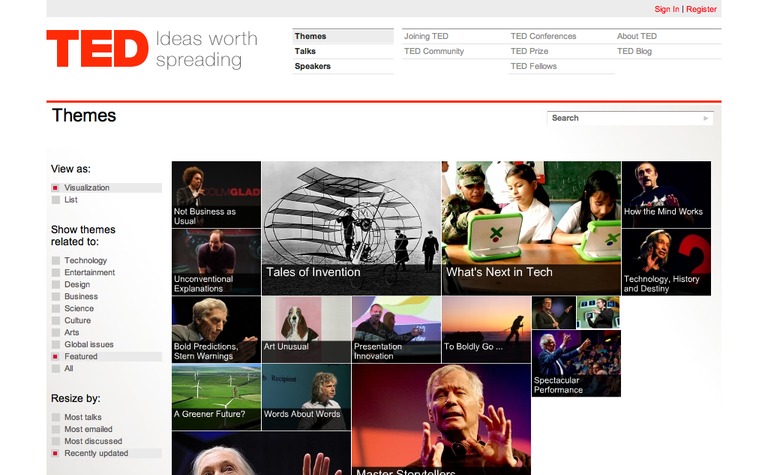 Web Design Inspiration - TED