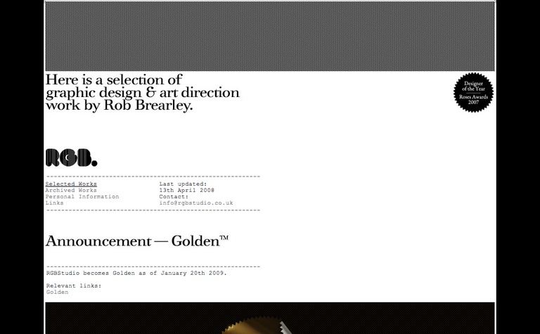Web Design Inspiration - RGB Studio