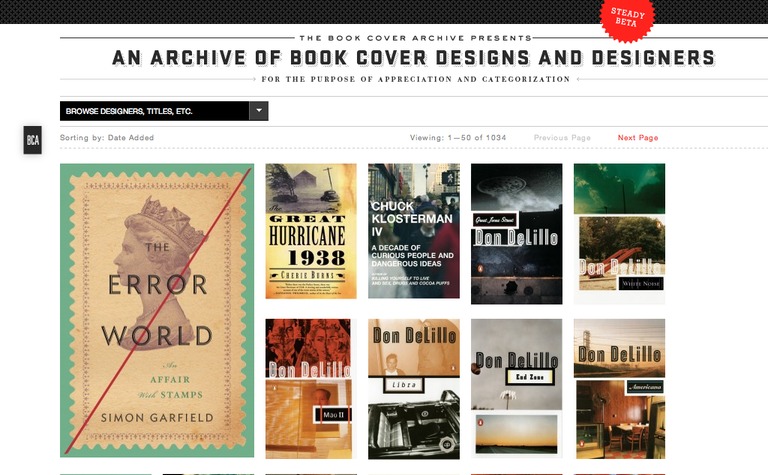 Web Design Inspiration - The Book Cover Archive