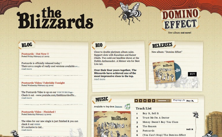 Web Design Inspiration - The Blizzards