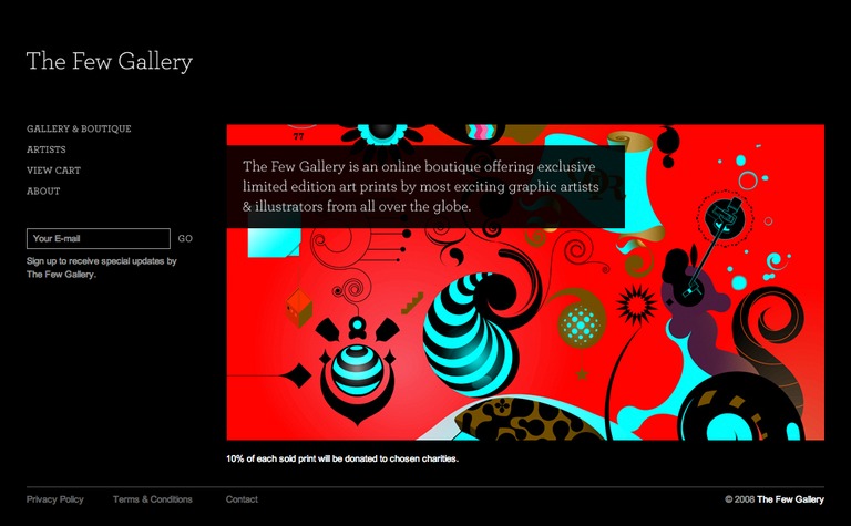 Web Design Inspiration - The Few Gallery