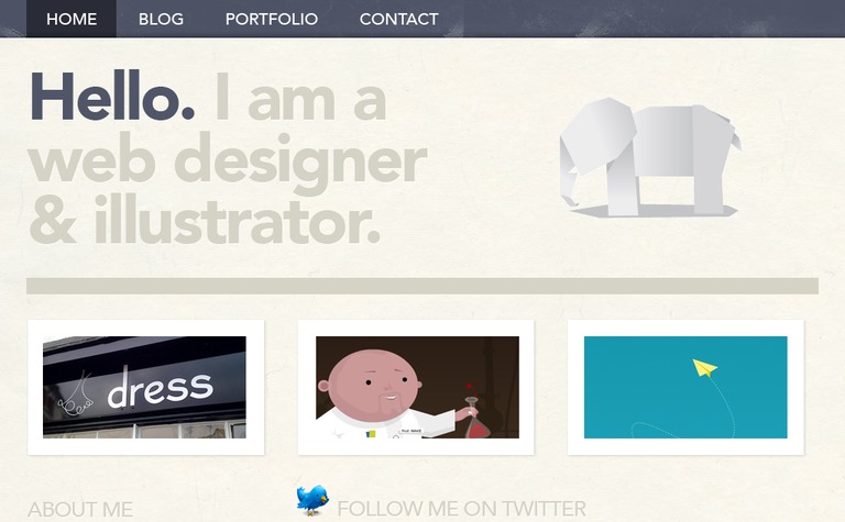 Web Design Inspiration - Matt Hamm