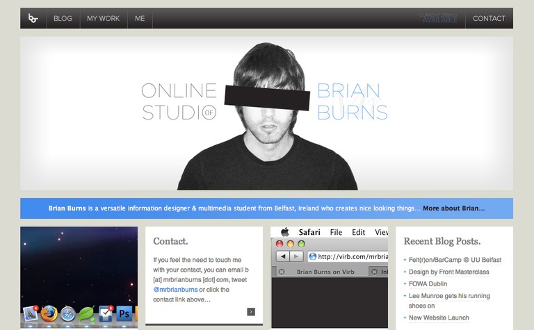 Web Design Inspiration - Brian Burns