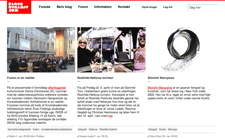 Web Design Inspiration - Dansk Dynamit