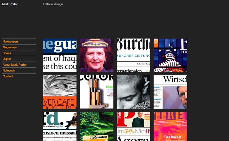 Web Design Inspiration - Mark Porter Editorial Design