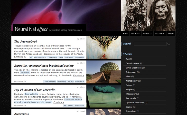 Web Design Inspiration - Neural Net Effect