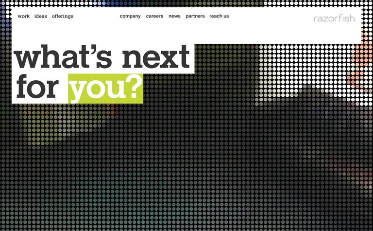 Web Design Inspiration - Razorfish