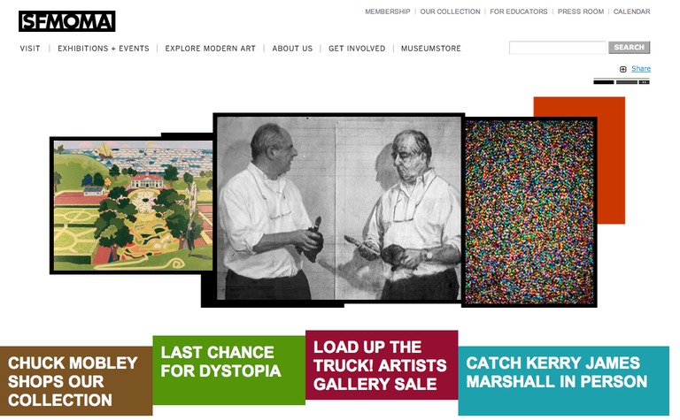 Web Design Inspiration - SF MoMA