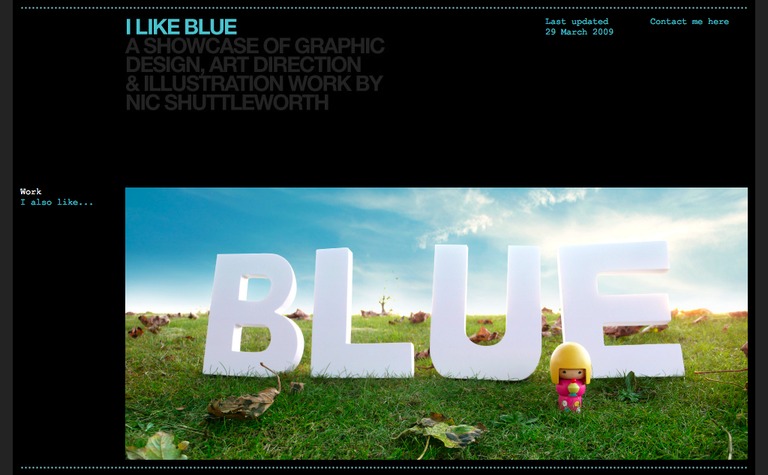 Web Design Inspiration - I Like Blue