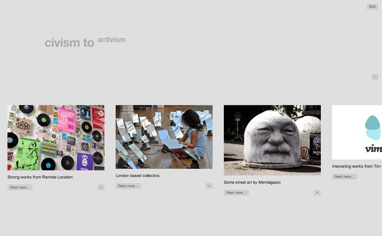 Web Design Inspiration - Civism to Activism