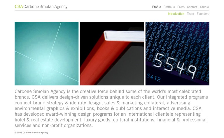 Web Design Inspiration - CSA Carbone Smolen Agency