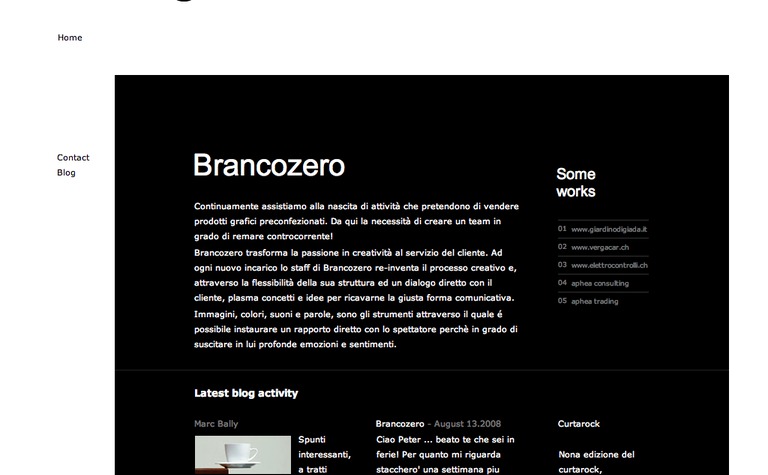 Web Design Inspiration - Brancozero