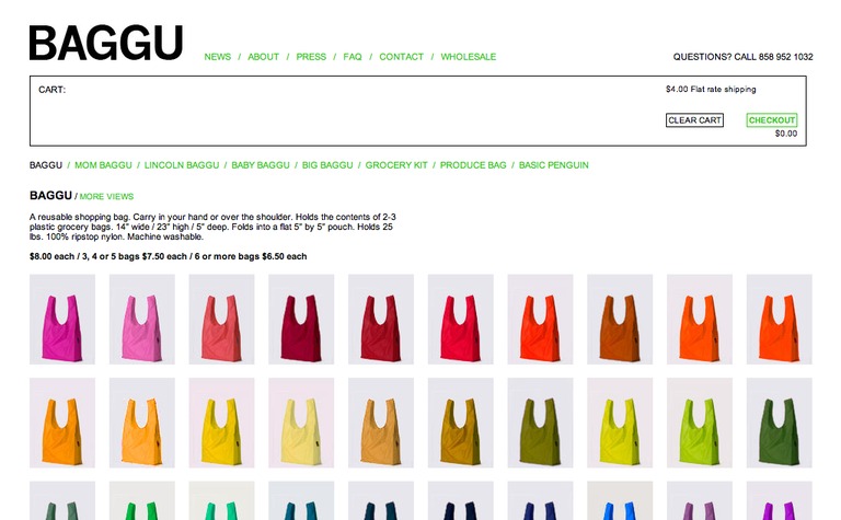 Web Design Inspiration - Baggu