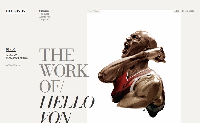 Web Design Inspiration - HelloVon