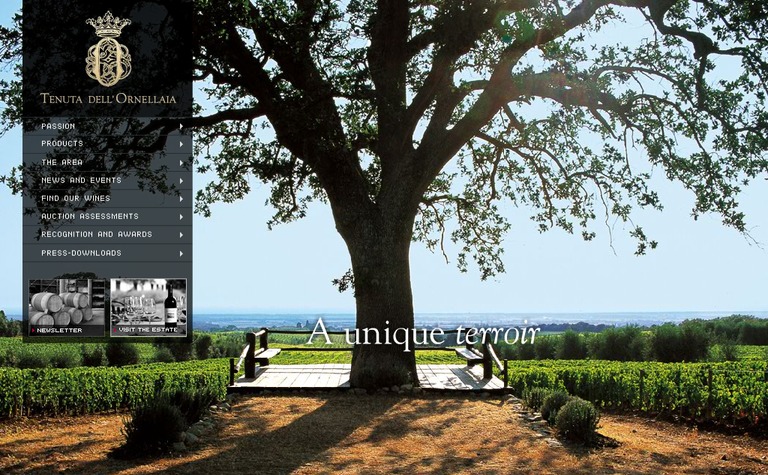 Web Design Inspiration - Tenuta Dell’Ornellaia