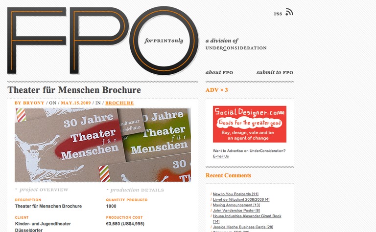 Web Design Inspiration - For Print Only
