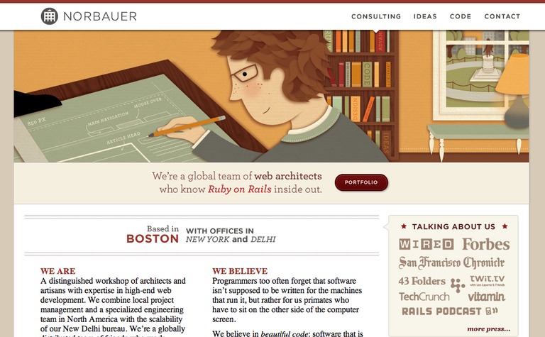 Web Design Inspiration - Norbauer