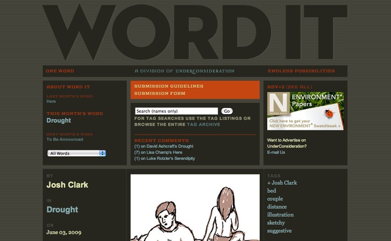 Web Design Inspiration - Word It