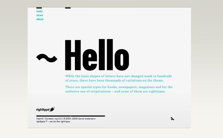 Web Design Inspiration - Righttype