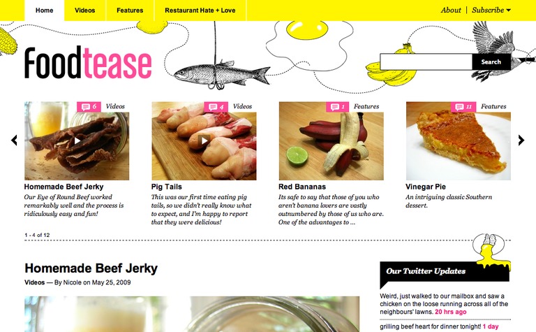 Web Design Inspiration - FoodTease