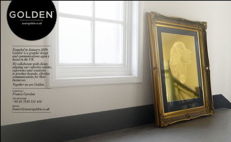 Web Design Inspiration - Golden