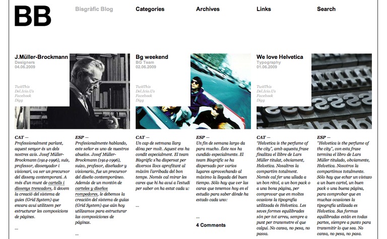 Web Design Inspiration - Bisgràfic