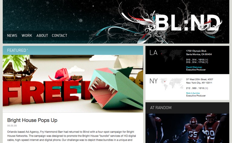 Web Design Inspiration - Blind