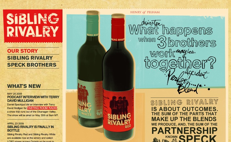 Web Design Inspiration - Sibling Rivalry