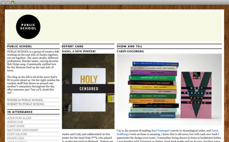Web Design Inspiration - Public School