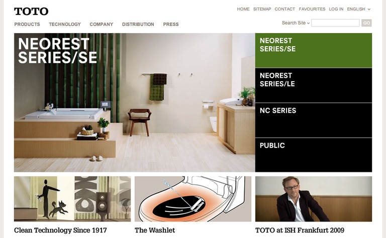 Web Design Inspiration - Toto