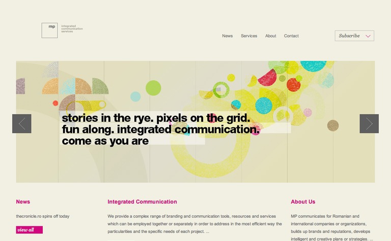 Web Design Inspiration - Media Pozitiv