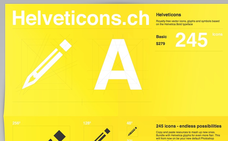 Web Design Inspiration - Helveticons