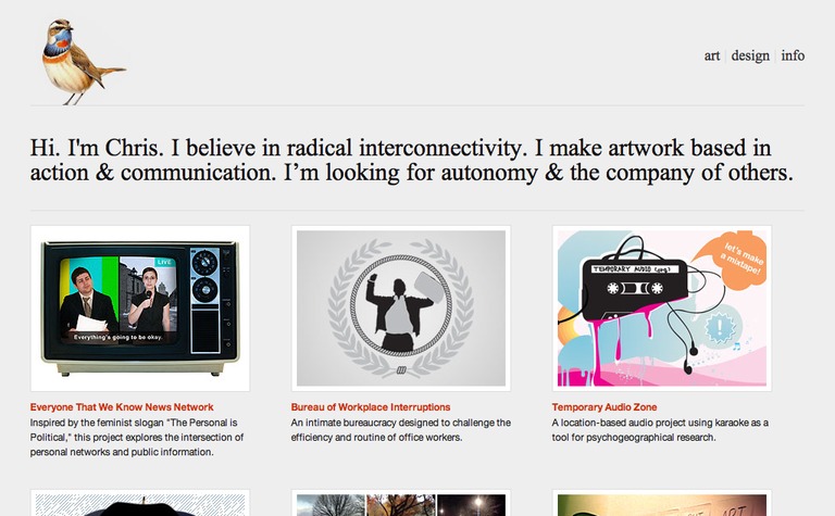 Web Design Inspiration - Chris Barr