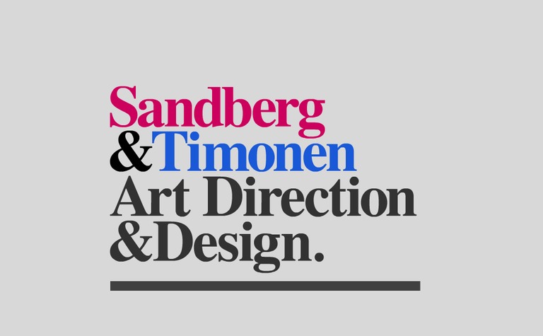 Web Design Inspiration - Sandberg&Timonen