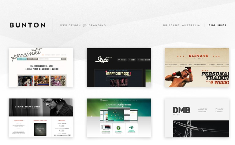 Web Design Inspiration - Bunton