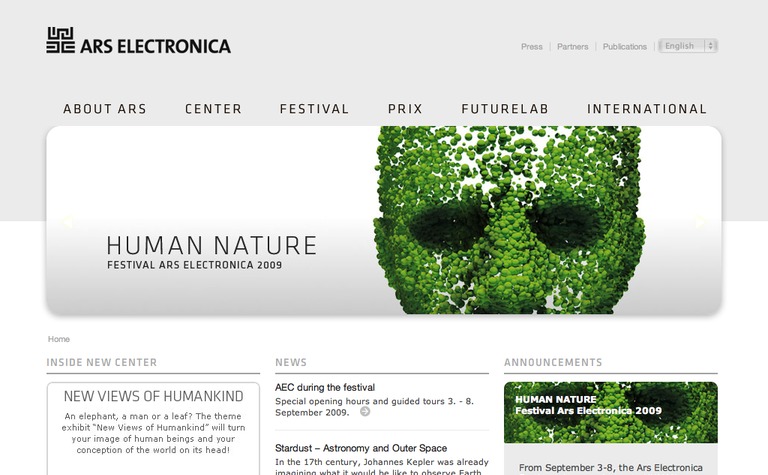 Web Design Inspiration - ARS Electronica