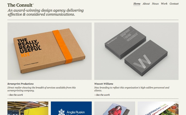 Web Design Inspiration - The Consult