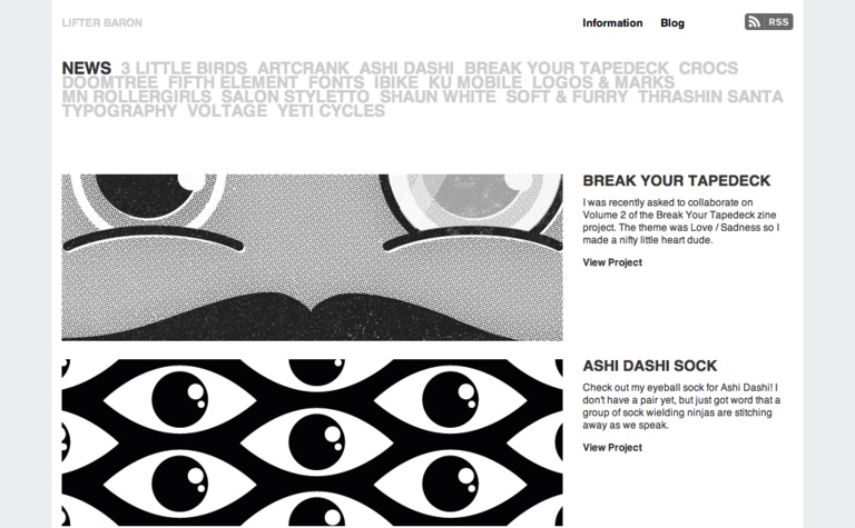 Web Design Inspiration - Lifter Baron